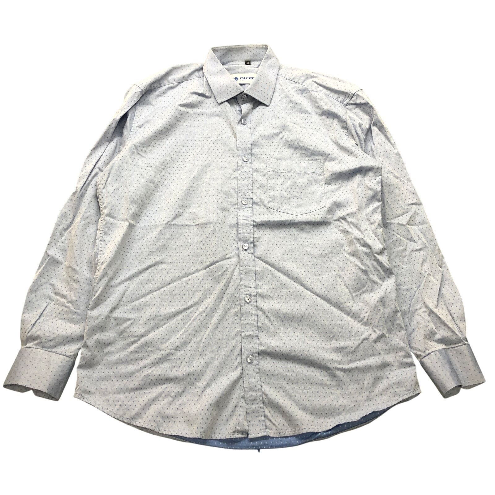 Burton VTG Burton Dress Shirt Mens XL Long Sleeve Pocket Birds Eye Size US XL / EU 56 / 4 - 1 Thumbnail