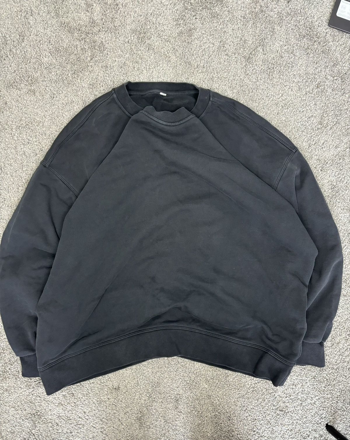 Lululemon Lululemon black Perfectly Oversized Cropped Crew Frenchterry Size L / US 10 / IT 46 - 1 Thumbnail