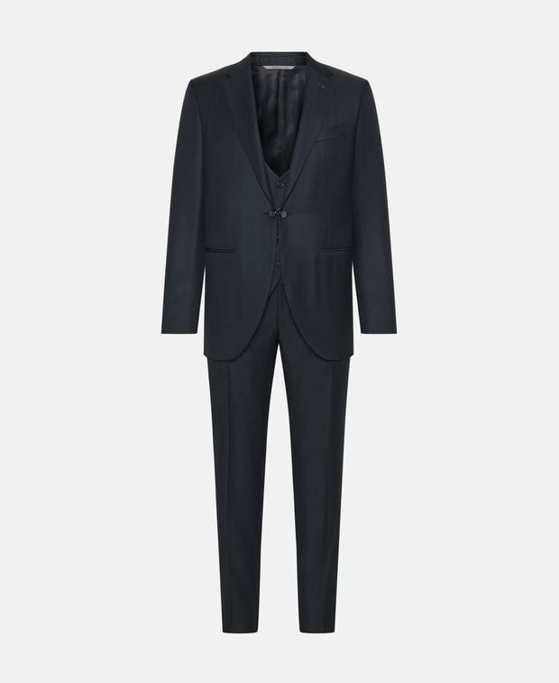 Canali Wool three-piece suit Size 54R - 1 Thumbnail
