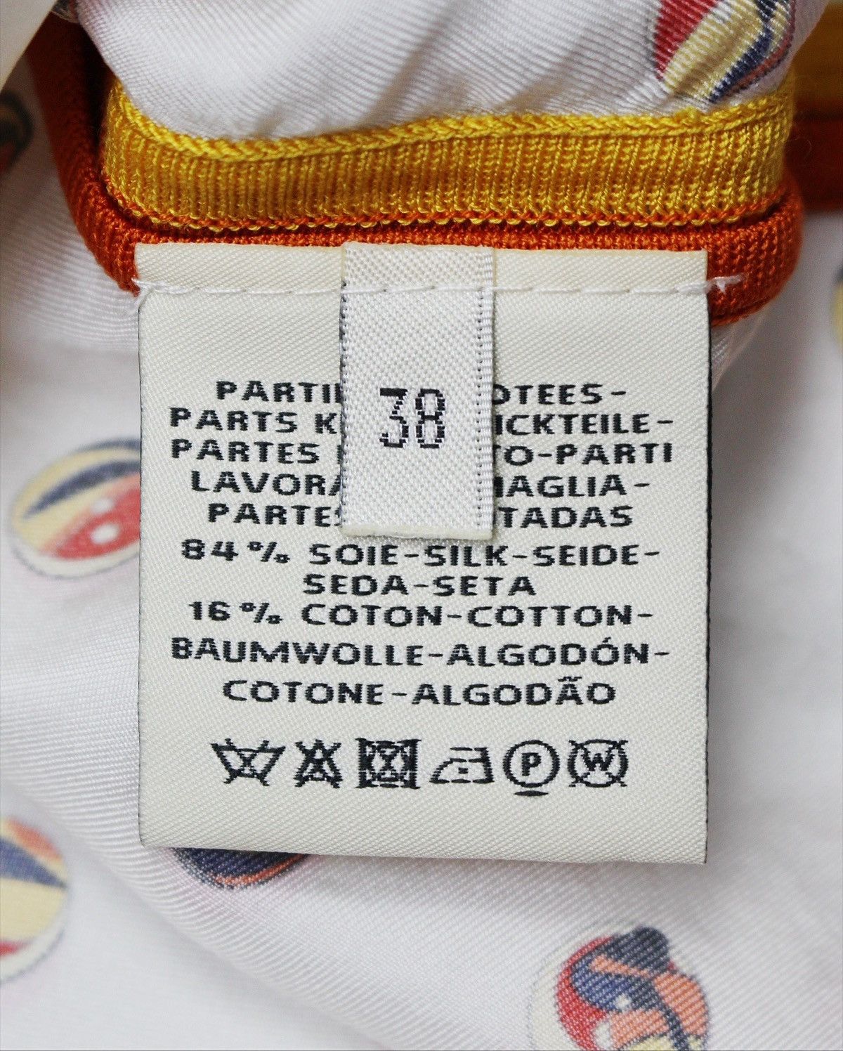 Hermes 1990S HERMÈS PARIS PRINTED SILK BOMBER JACKET Size XS / US 0-2 / IT 36-38 - 11 Thumbnail
