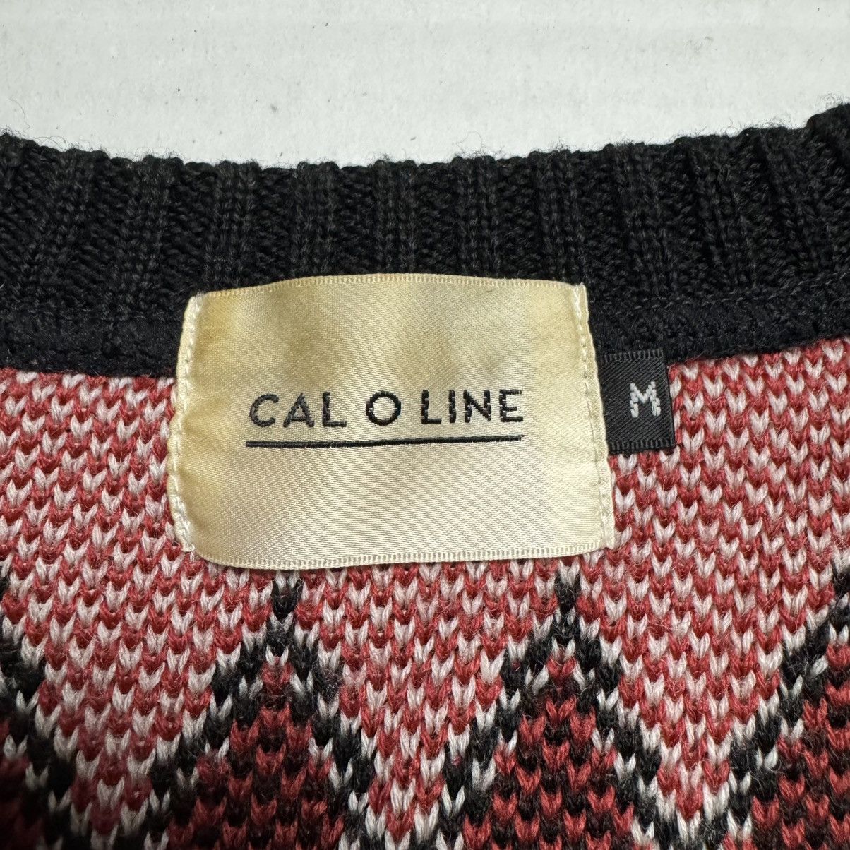 CAL O LINE CAL O LINE Japan Men's V-Neck Sweater In Navajo Stripe Size US M / EU 48-50 / 2 - 3 Thumbnail