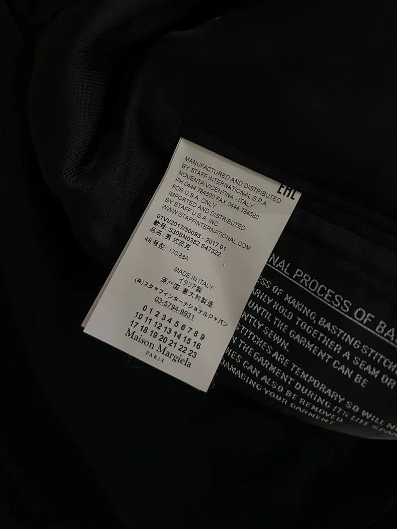 Maison Margiela Maison Margiela Black bright line suit Size 48R - 5 Thumbnail