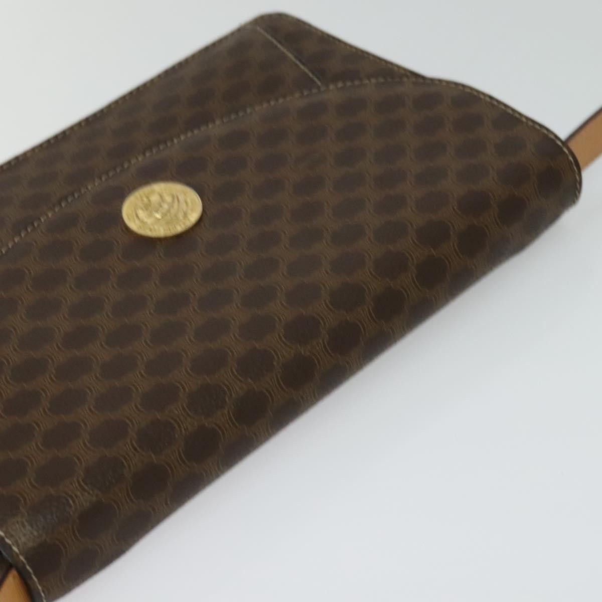 Celine CELINE Macadam Canvas Shoulder Bag Pvc Leather Brown Gold Size ONE SIZE - 6 Thumbnail