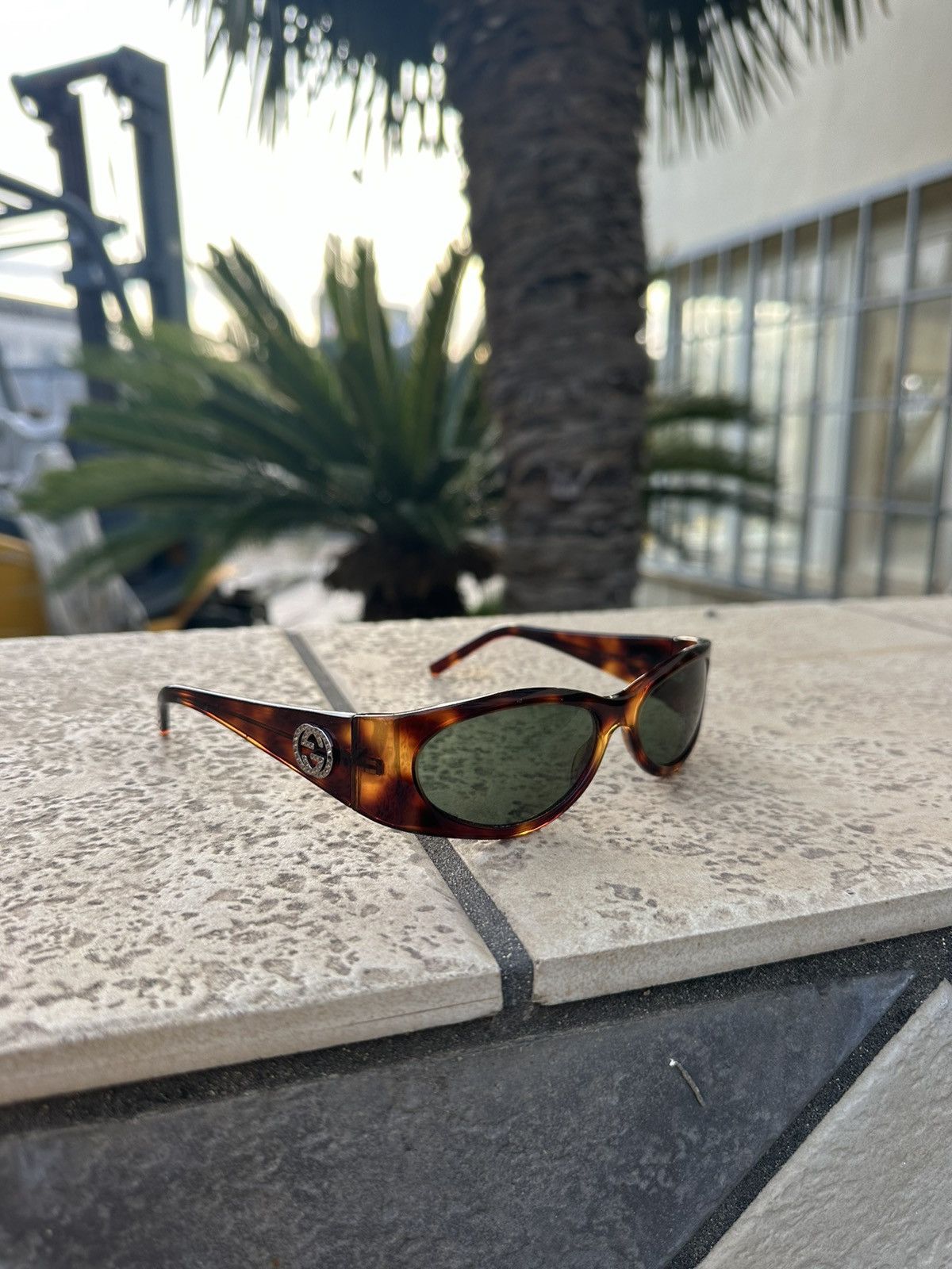 Gucci Gucci Sunglasses Brown Vintage Size ONE SIZE - 1 Thumbnail