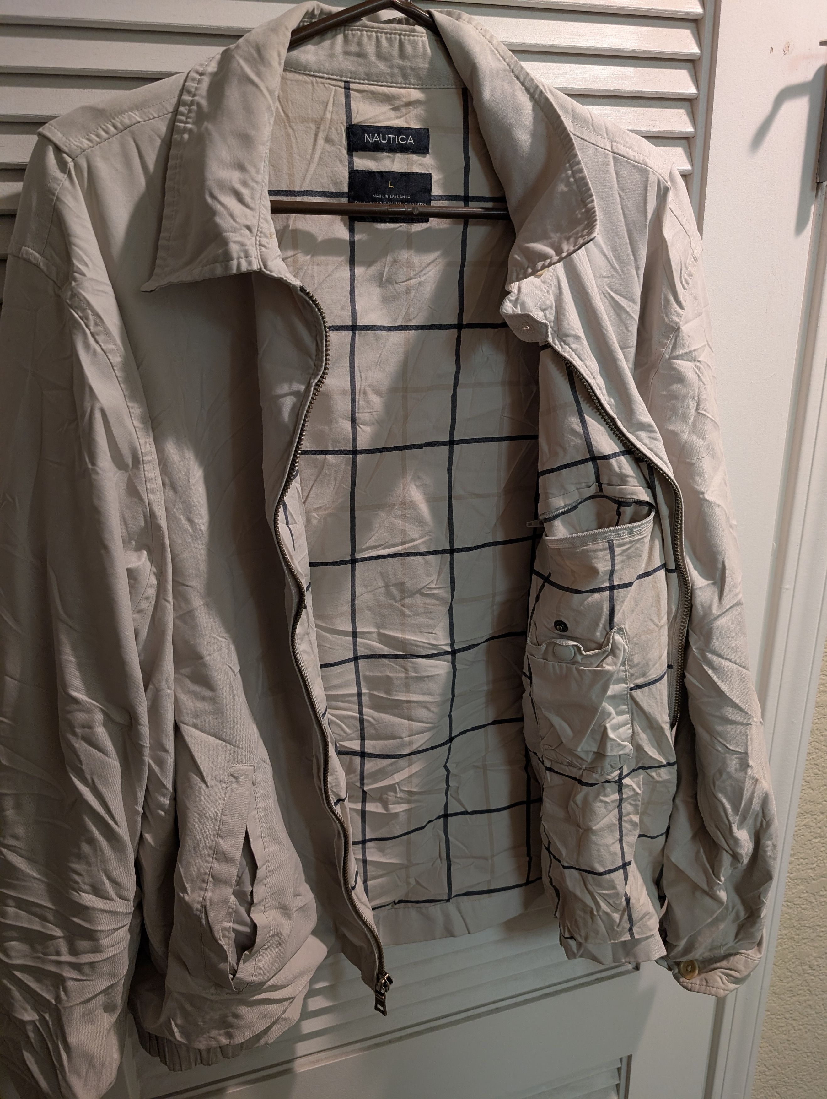 Nautica Vintage Tan Nautica Jacket (cool pockets) Size US L / EU 52-54 / 3 - 1 Thumbnail