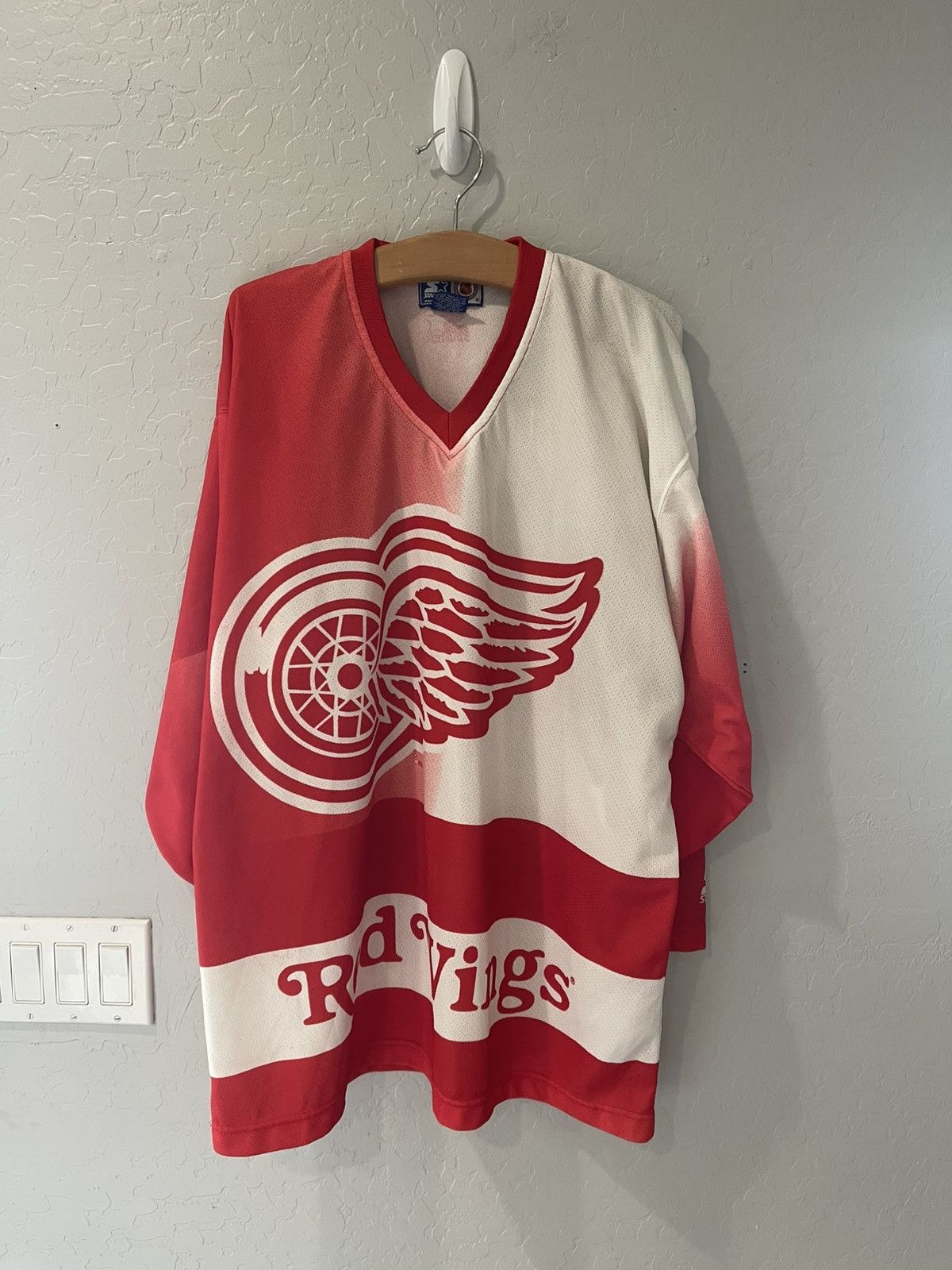 Starter × Vintage Vintage STARTER Detroit Red Wings AOP Jersey Size XL Size US XL / EU 56 / 4 - 1 Thumbnail