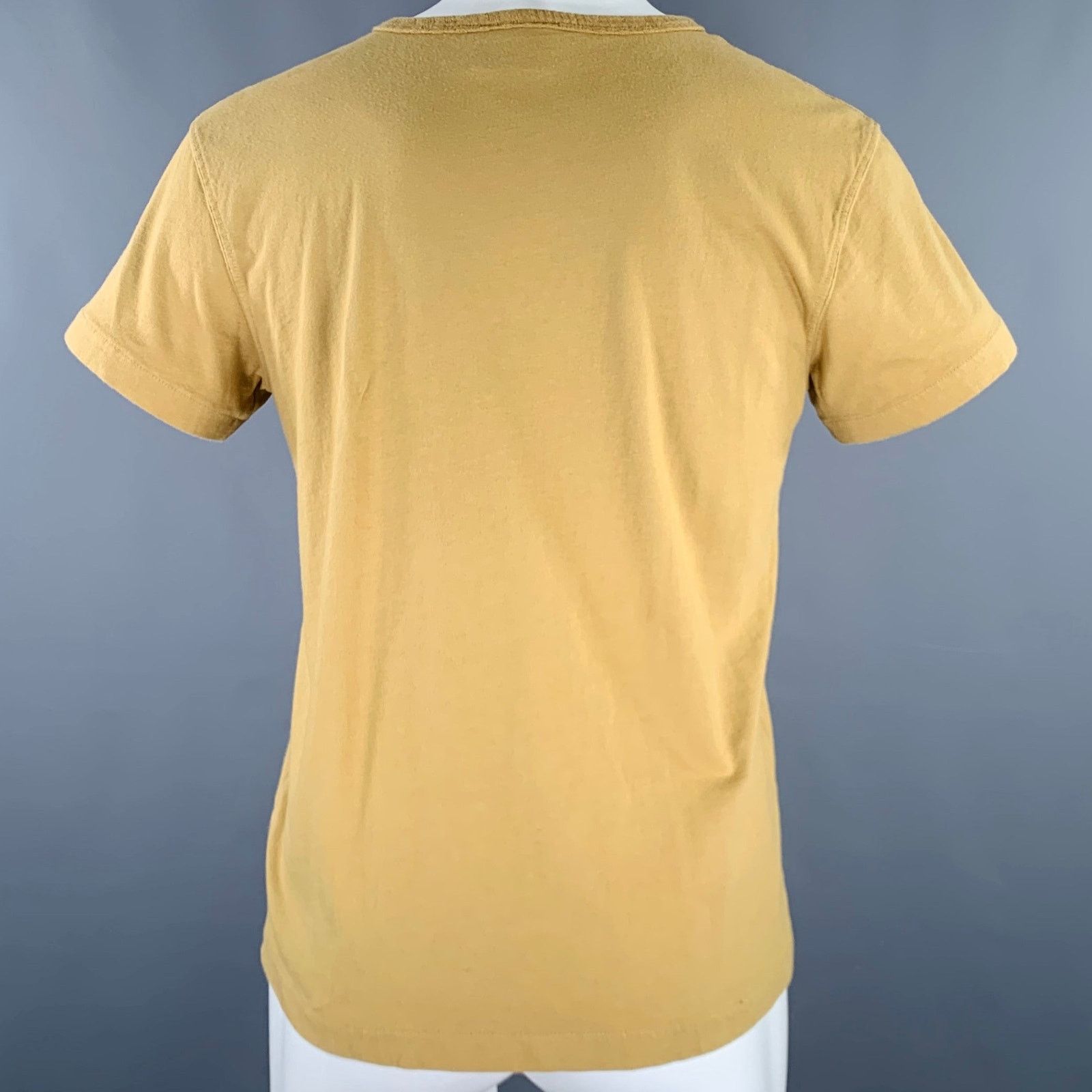 Nick Fouquet Khaki Matchstick Embroidery Cotton Short Sleeve T-shirt Size US S / EU 44-46 / 1 - 5 Thumbnail