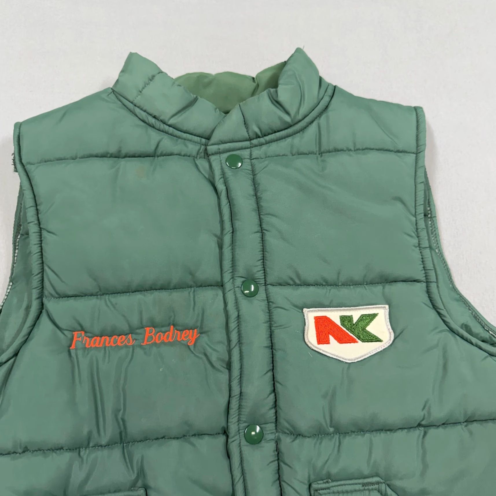 Vintage VINTAGE Warwick Vest Mens M Green Quilted Puffer NK Logo Snap Front USA Outdoor Casual Workwear Winter Size US M / EU 48-50 / 2 - 3 Thumbnail
