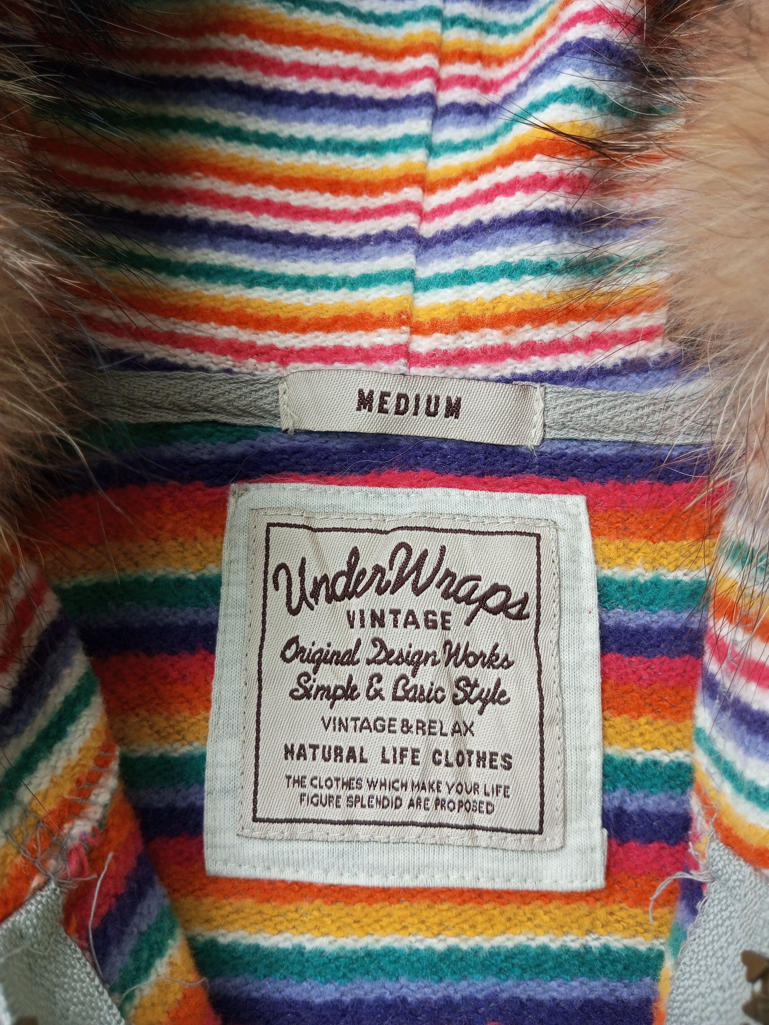 If Six Was Nine UNDER WRAPS Rainbow inside Fur Zip Up Hoodie Size US M / EU 48-50 / 2 - 6 Thumbnail