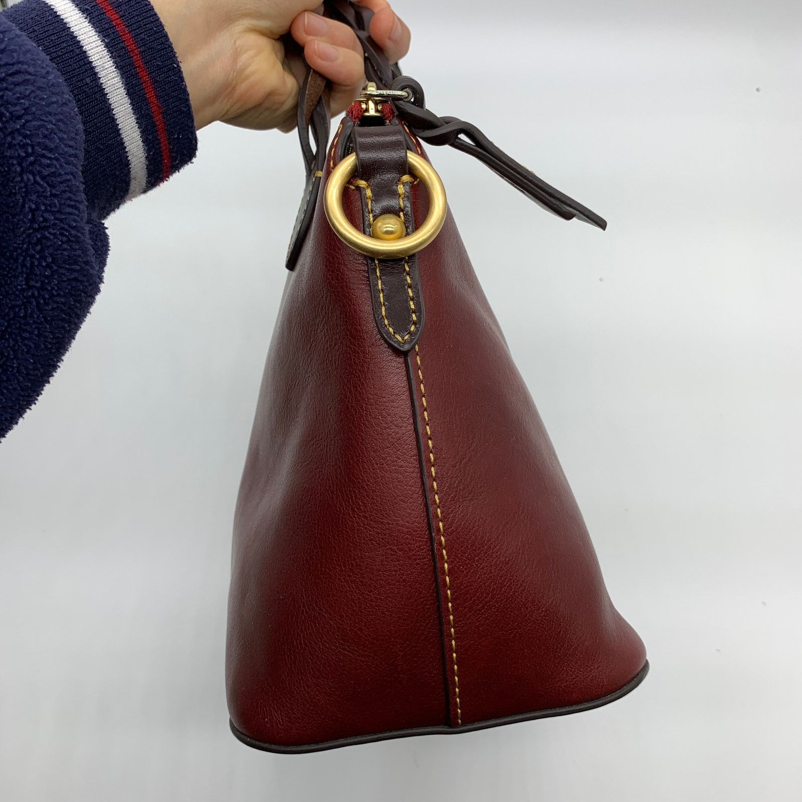 Dooney & Bourke Dooney & Bourke Florentine Leather Purse Small Heidi Satchel Size ONE SIZE - 16 Thumbnail