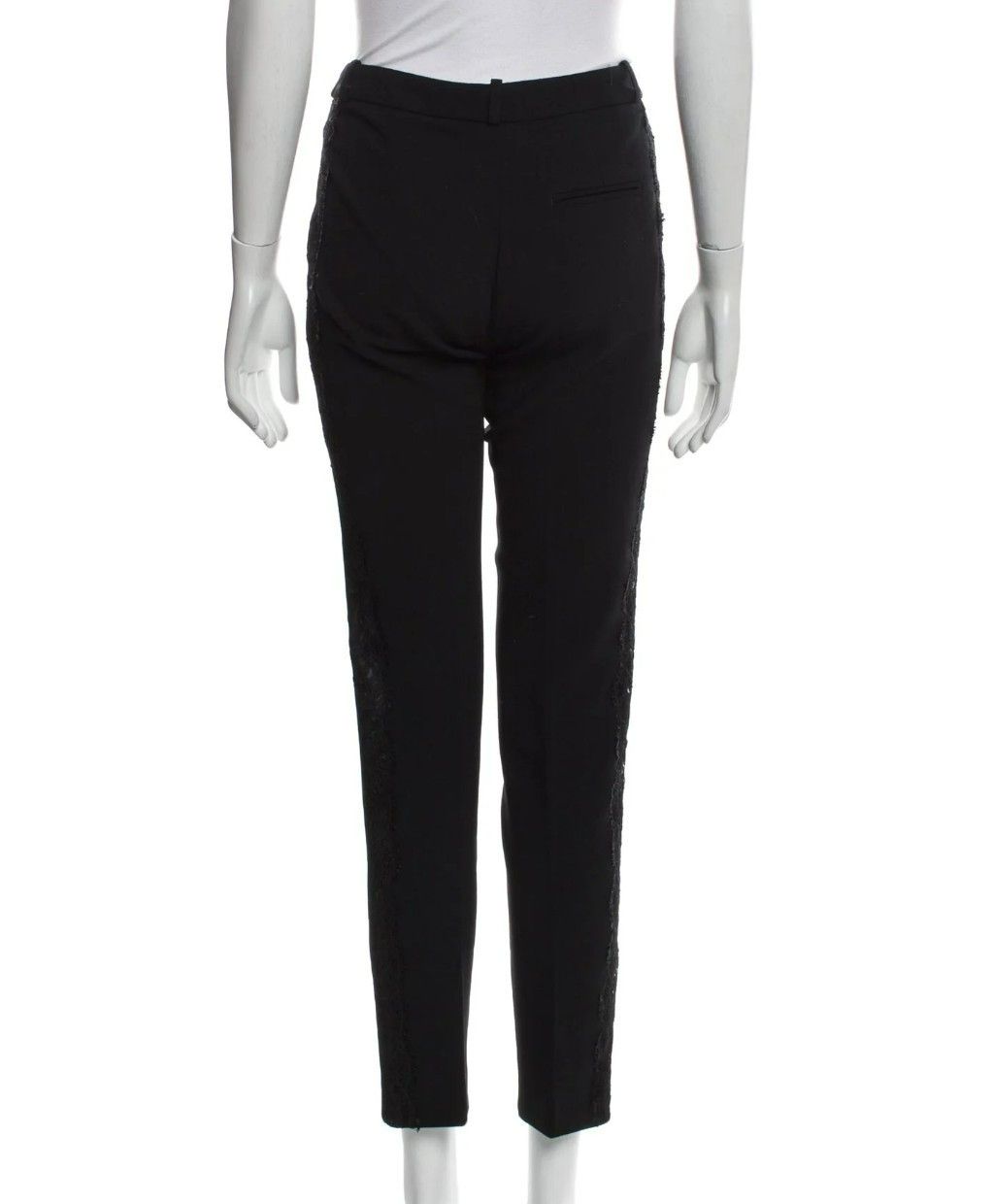 Emilio Pucci Emilio Pucci Wool Pants – Size 8 – Black – Lace Trim – Mid- Size 30" / US 8 / IT 44 - 1 Thumbnail