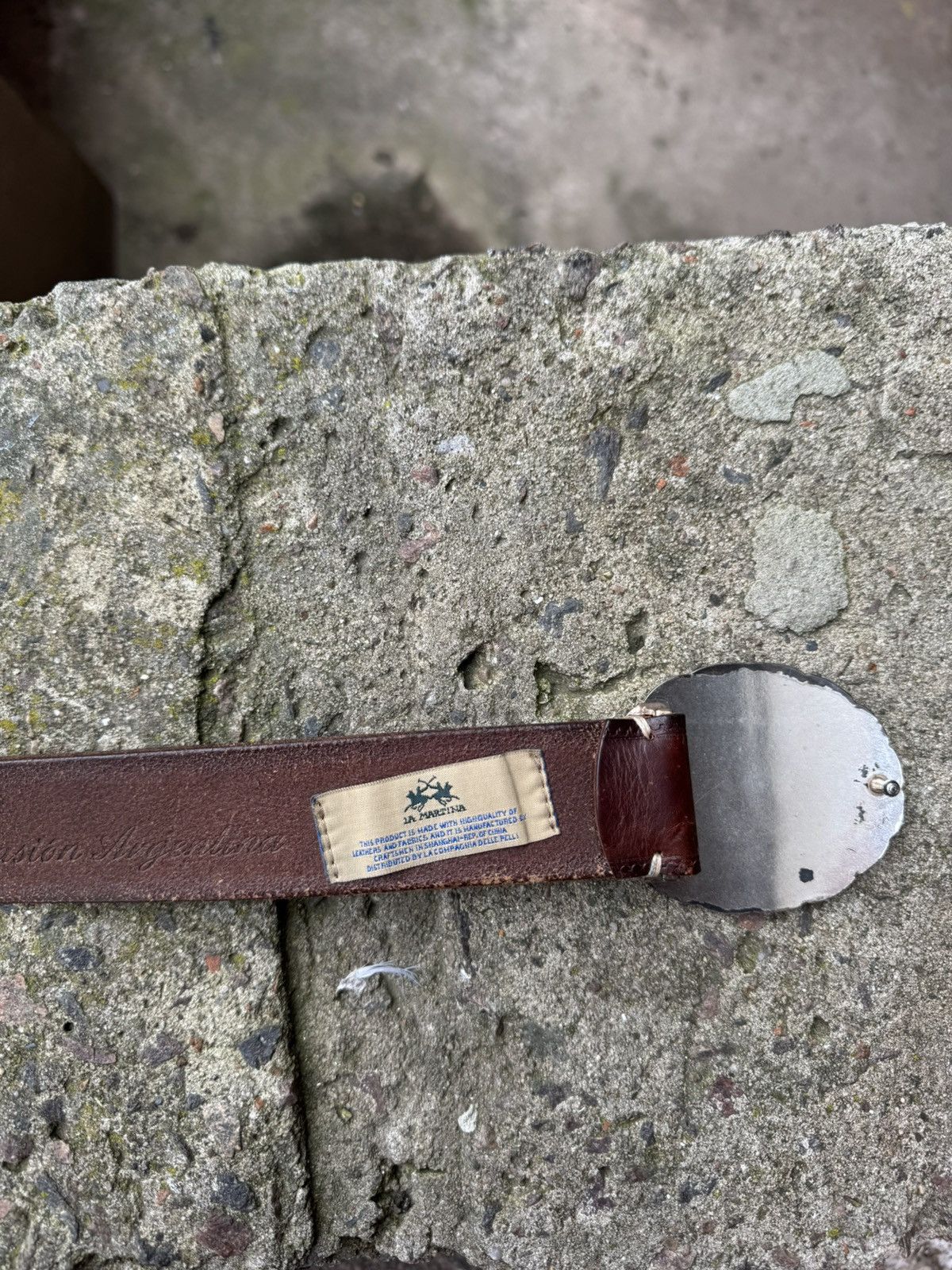 La Martina Vintage La Martina Leather Belt 105cm Size ONE SIZE - 9 Thumbnail