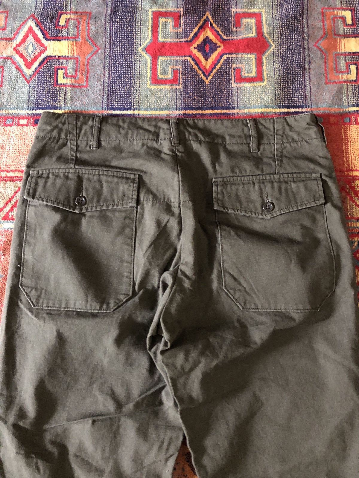 Nepenthes ENGINEERED GARMENT NEPENTHES NY RIPSTOP ARMY STYLE PANT Size US 34 / EU 50 - 7 Thumbnail
