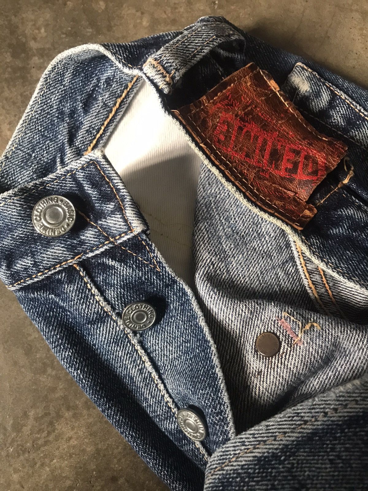 Denime DENIME - Vintage Look Straight Leg Denim Jeans Size US 26 / EU 42 - 16 Thumbnail