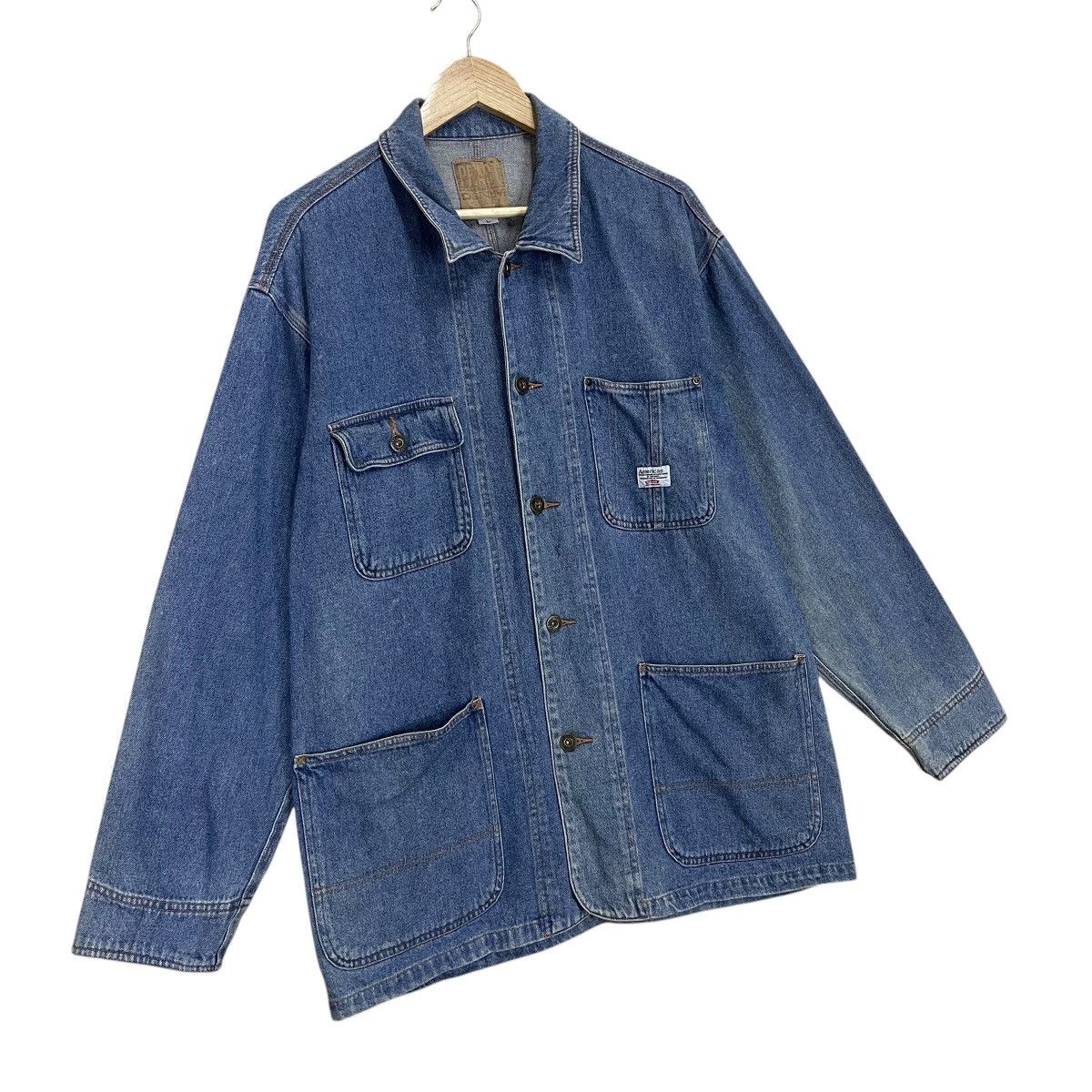Japanese Brand × Vintage Vintage Pract Studio Denim Chore Jacket Size US L / EU 52-54 / 3 - 2 Thumbnail