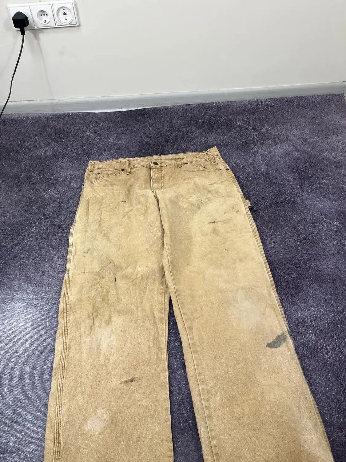 Dickies × Vintage Vintage Dickies Faded Denim Work Hype Baggy Pants Jeans Size US 36 / EU 52 - 7 Thumbnail