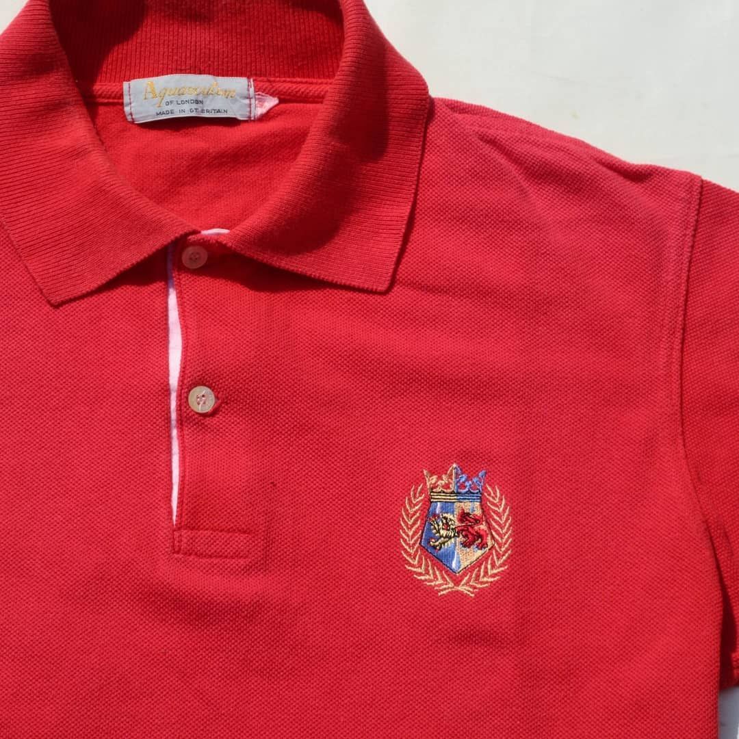 Aquascutum × Vintage Vintage Aquascutum Of London polo shirt Vintage Archive Size US L / EU 52-54 / 3 - 1 Thumbnail