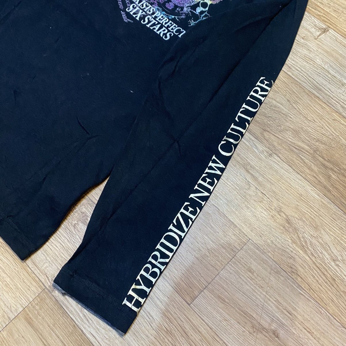 If Six Was Nine 2000s Russ-K Vkei Double Layer Poem Long Sleeve T-Shirt Size US M / EU 48-50 / 2 - 9 Thumbnail