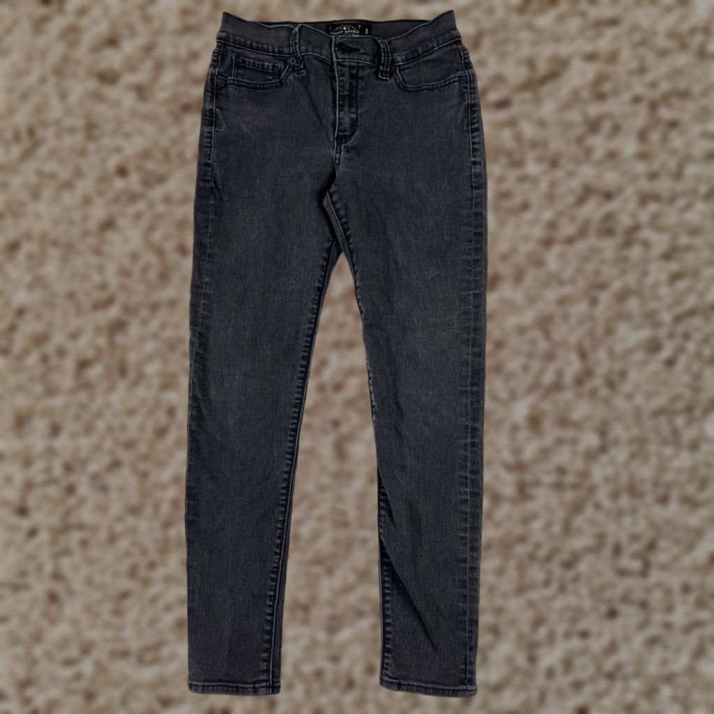 Lucky Brand Lucky Brand Jeans Womens 6 Black Denim Brooke Legging Jean Skinny Tapered Size 28" / US 6 / IT 42 - 1 Thumbnail