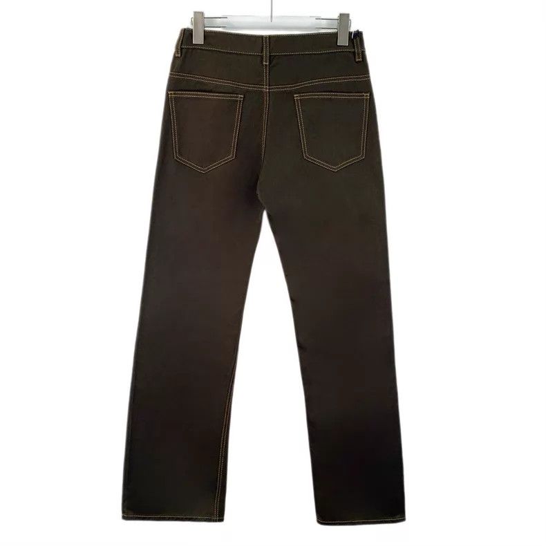 Prada Prada Dark green cotton casual denim trousers Size US 27 - 2 Thumbnail