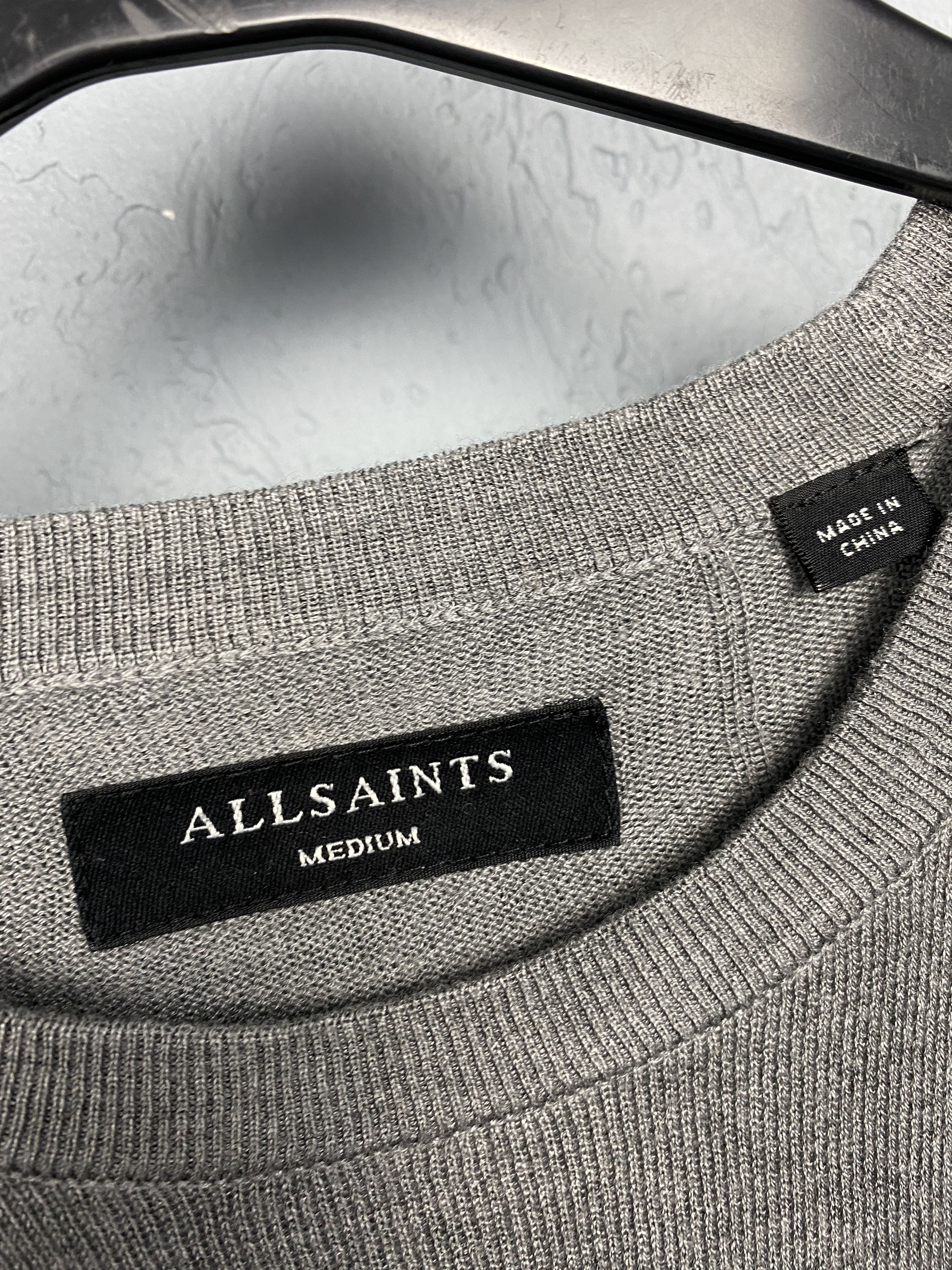 Allsaints × Vintage AllSaints Mens Nomo Crew Neck Knit Sweater Size US M / EU 48-50 / 2 - 4 Thumbnail