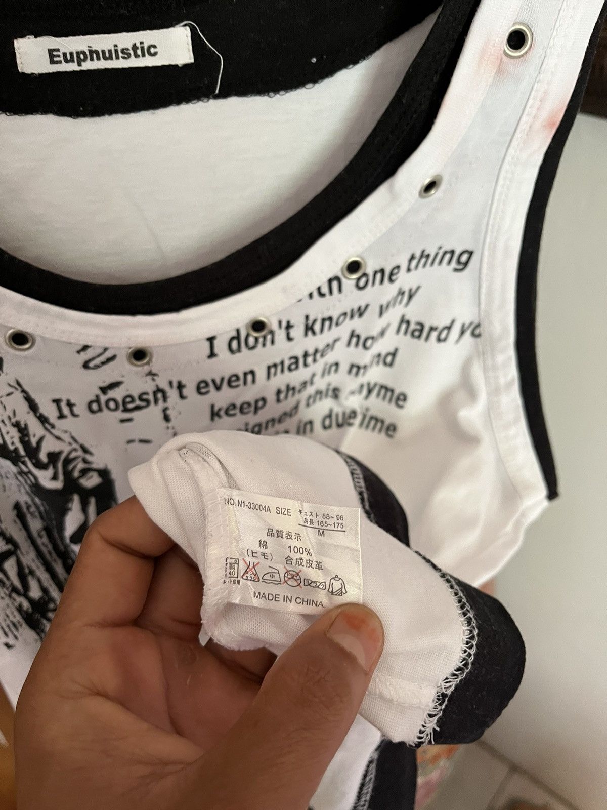 14th Addiction × If Six Was Nine × KMRii Y2K Euphuistic If Six Was Nine Punk Tanktop Size US M / EU 48-50 / 2 - 7 Thumbnail