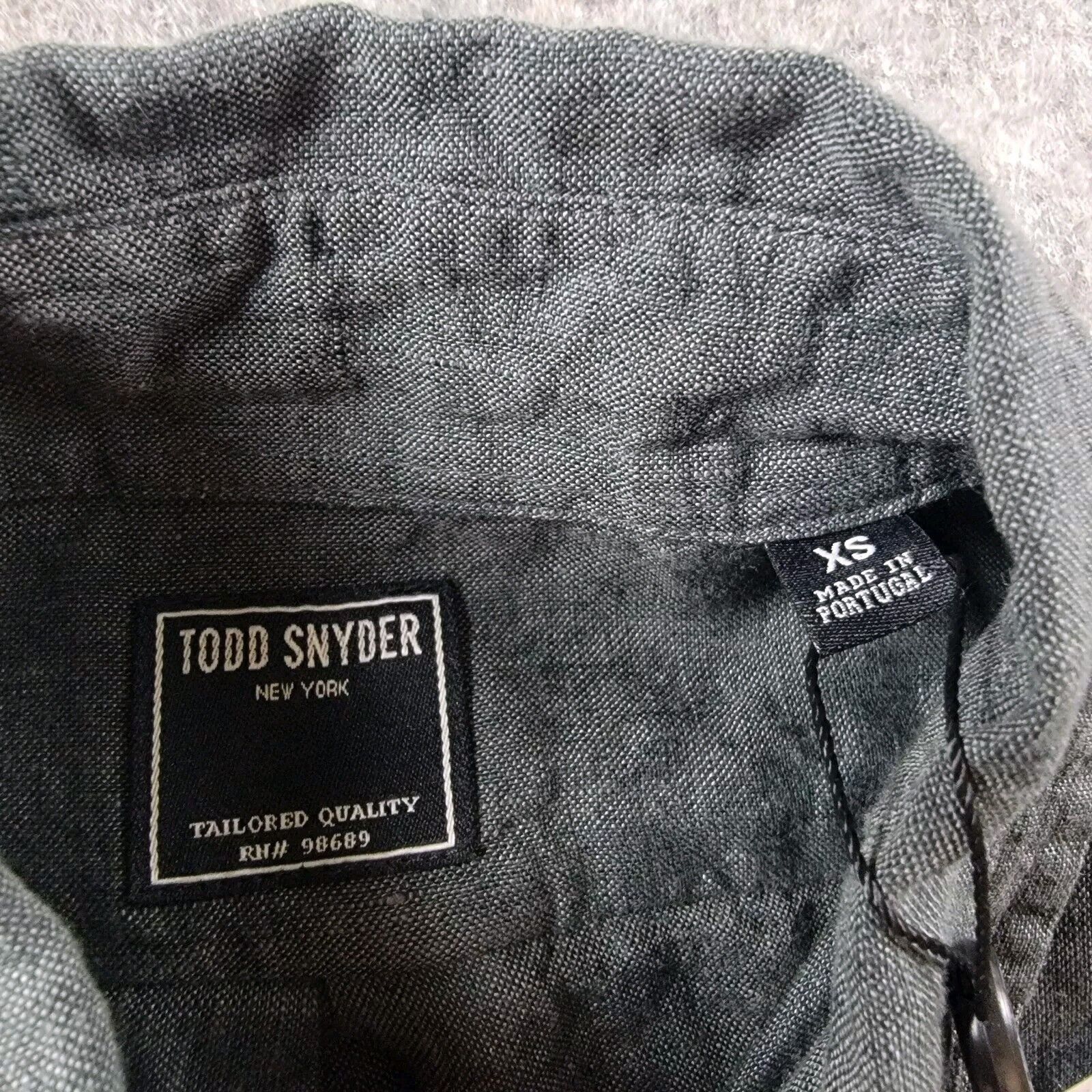 Todd Snyder Todd Snyder Linen Button Down Shirt size XS Grey Size US XS / EU 42 / 0 - 5 Thumbnail