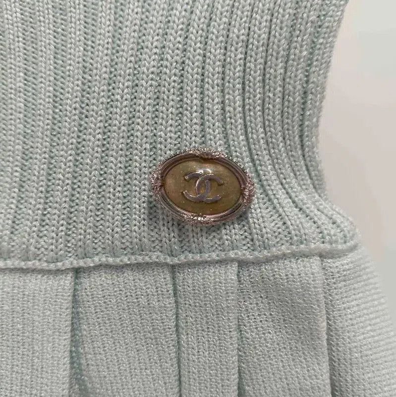 Chanel Chanel Green Pleated Summer Skirt Size S . Size 23" - 5 Thumbnail