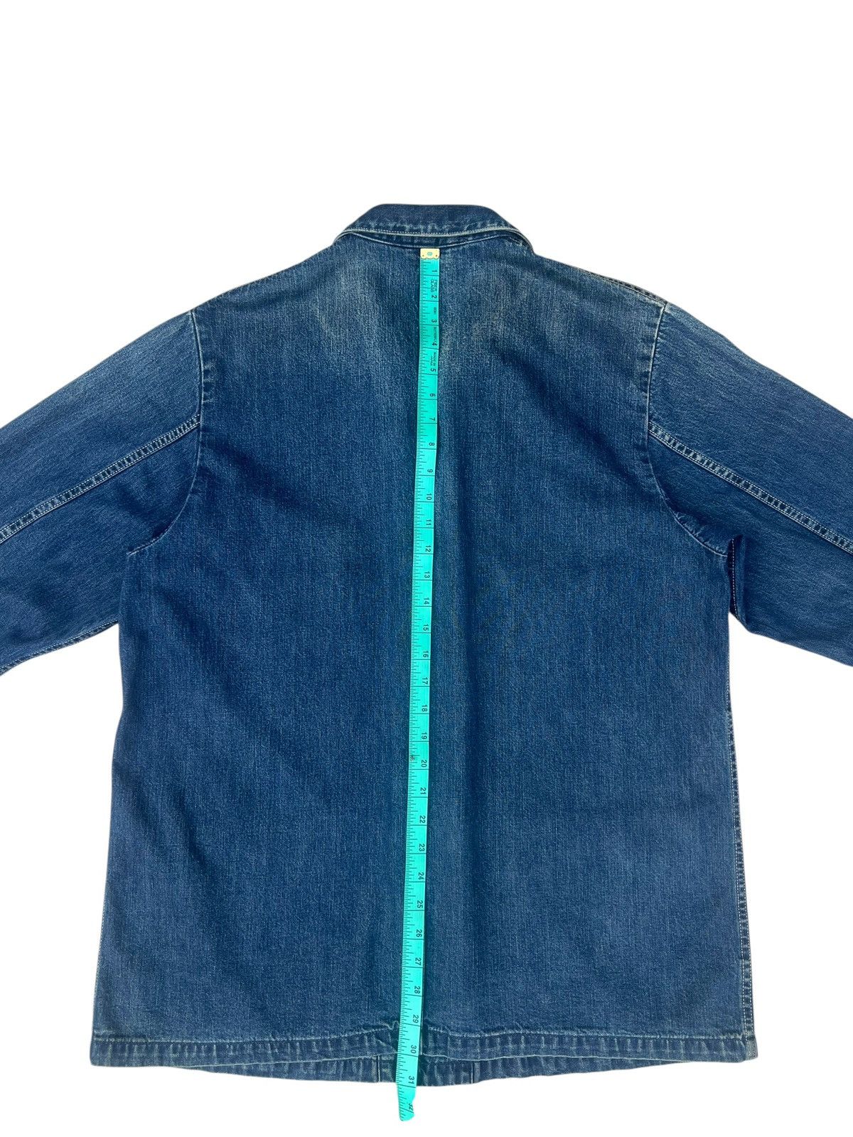 45rpm Archive 45rpm NMD Ocean Blue Patina Denim Chore Jacket Size US XL / EU 56 / 4 - 6 Thumbnail