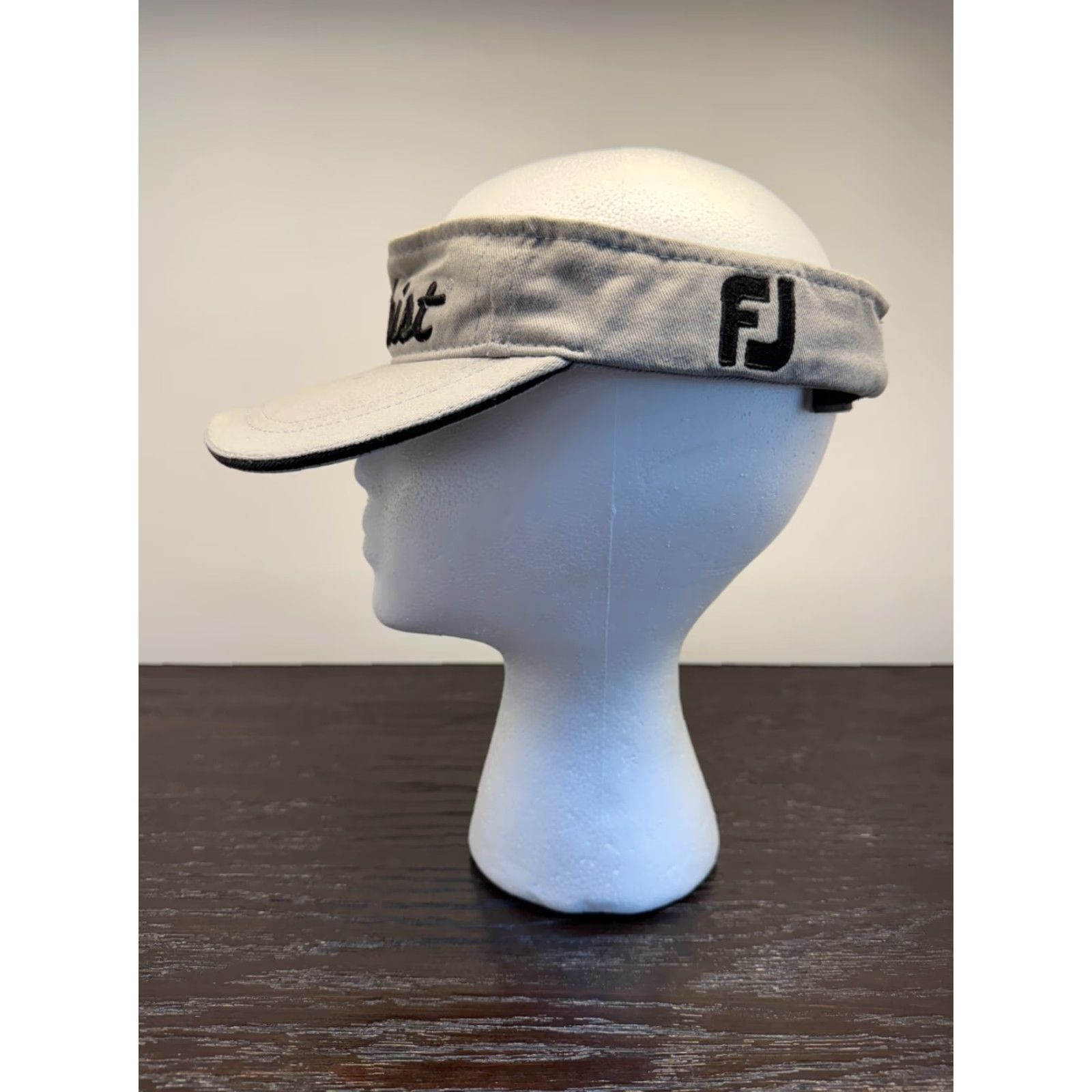 Titleist VINTAGE Titleist Men's Gray Cotton Adjustable Strapback Visor Hat Outdoor Sports Summer OSFM Size ONE SIZE - 5 Thumbnail
