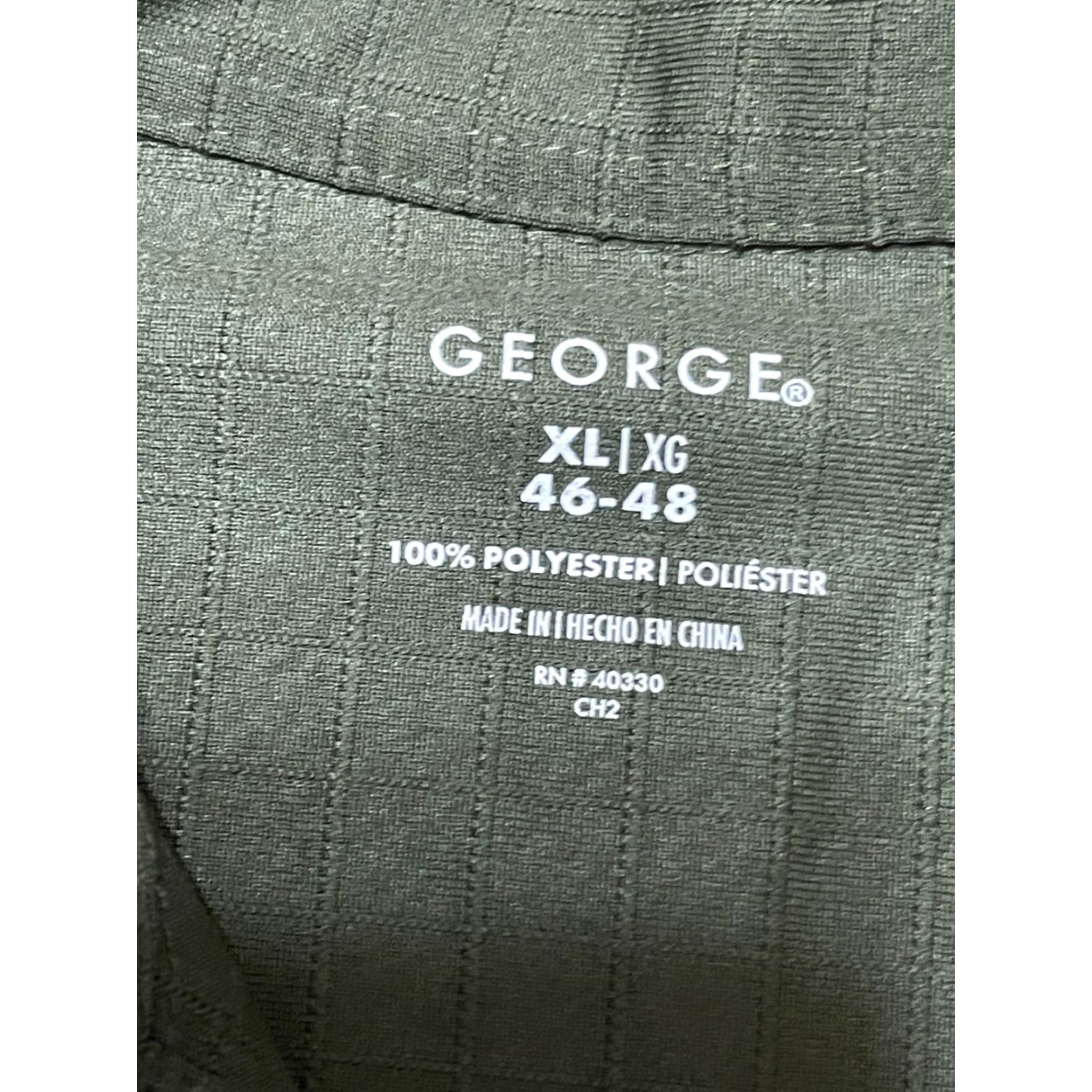 George George Shirt Mens Size XL Green Button Up Long Sleeve Size US XL / EU 56 / 4 - 7 Thumbnail