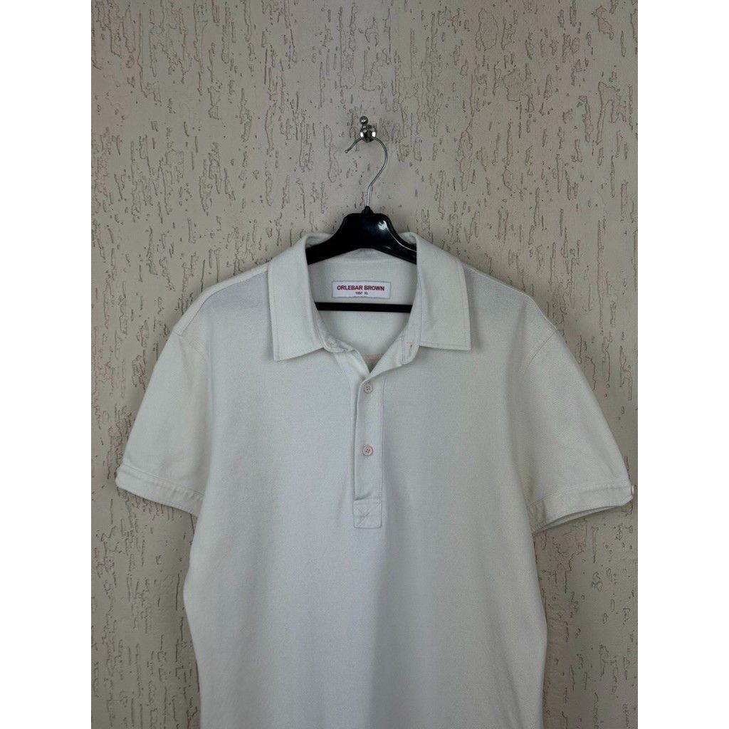 Orlebar Brown Orlebar Brown Sebastian Polo Shirt Size XL Tailored Fit Whit Size US XL / EU 56 / 4 - 2 Thumbnail
