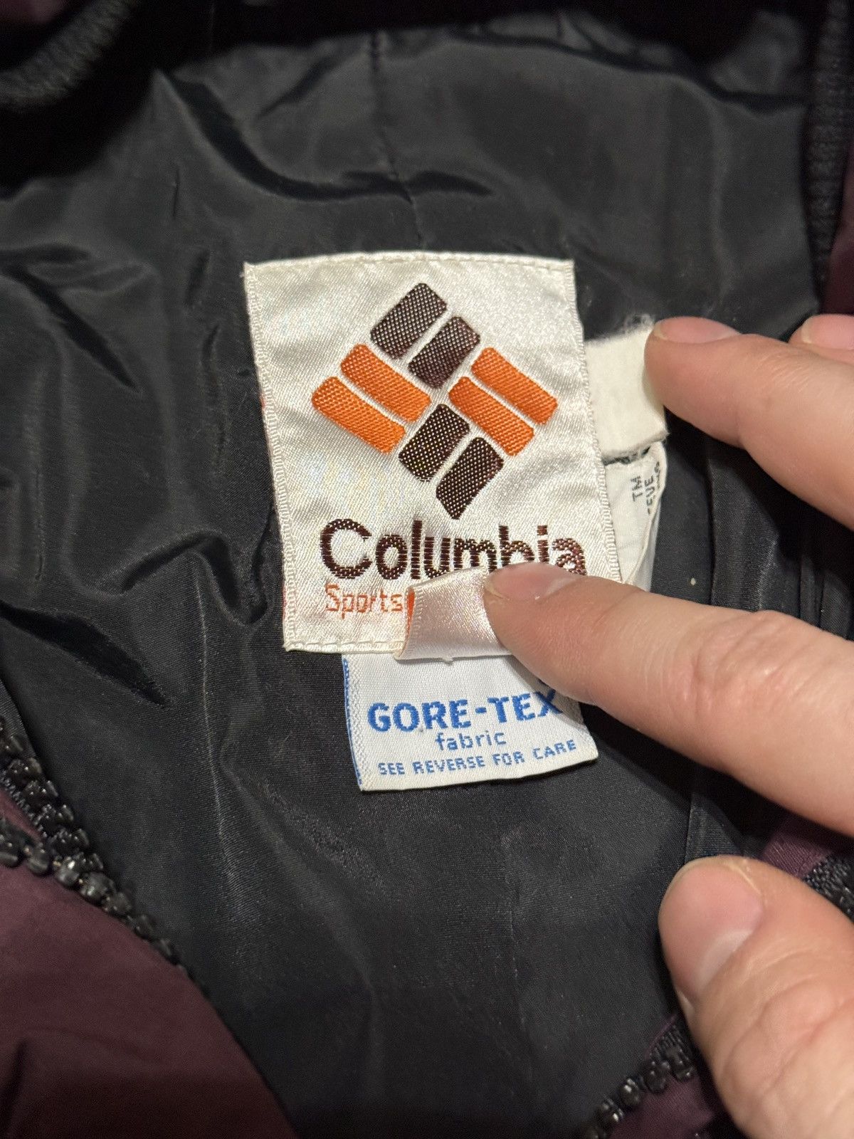 Columbia Vintage 90s Columbia Goretex Small Purple Parka Jacket Size S / US 4 / IT 40 - 4 Thumbnail