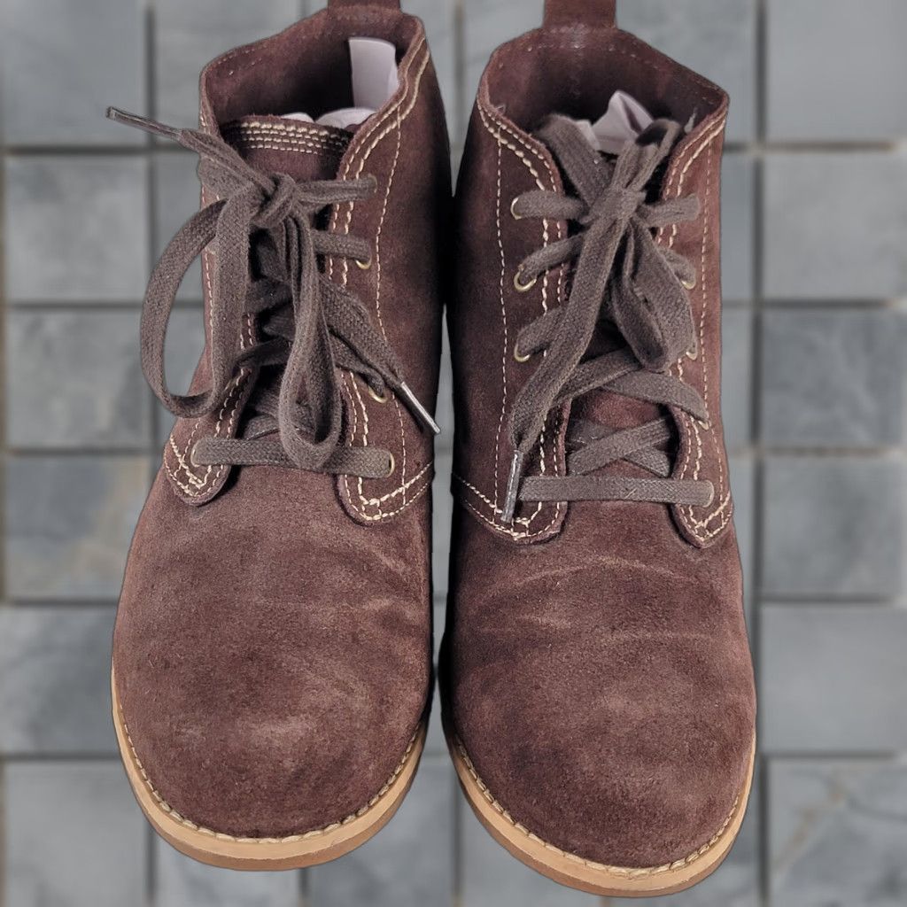 Timberland Timberland Brown Leather Women's Ankle Booties Lace Up Flat Heel 8.5/39.5 Casual Boots Size US 9 / IT 39 - 1 Thumbnail