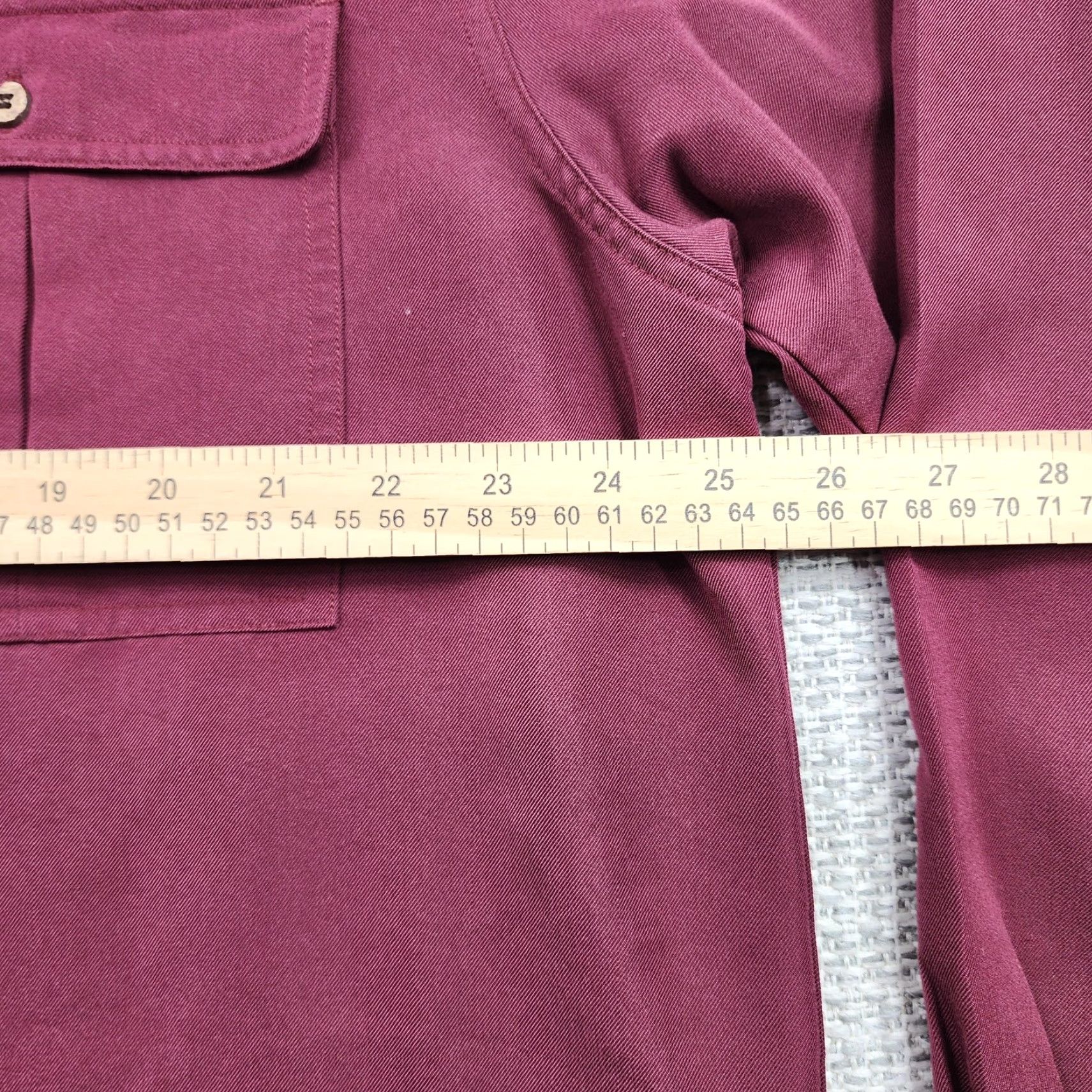 Vintage Havana Jack Cafe Shirt Mens XL Button-Up Long Sleeve Pockets Red Solid Size US XL / EU 56 / 4 - 5 Thumbnail