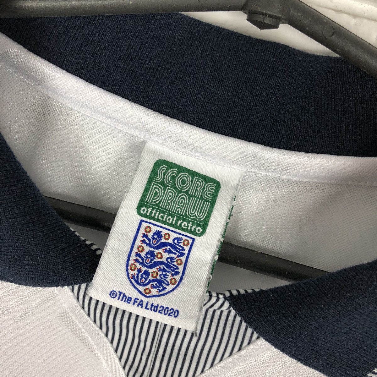 Other England National Team 1990 retro copy jersey draw score Size US XL / EU 56 / 4 - 5 Thumbnail