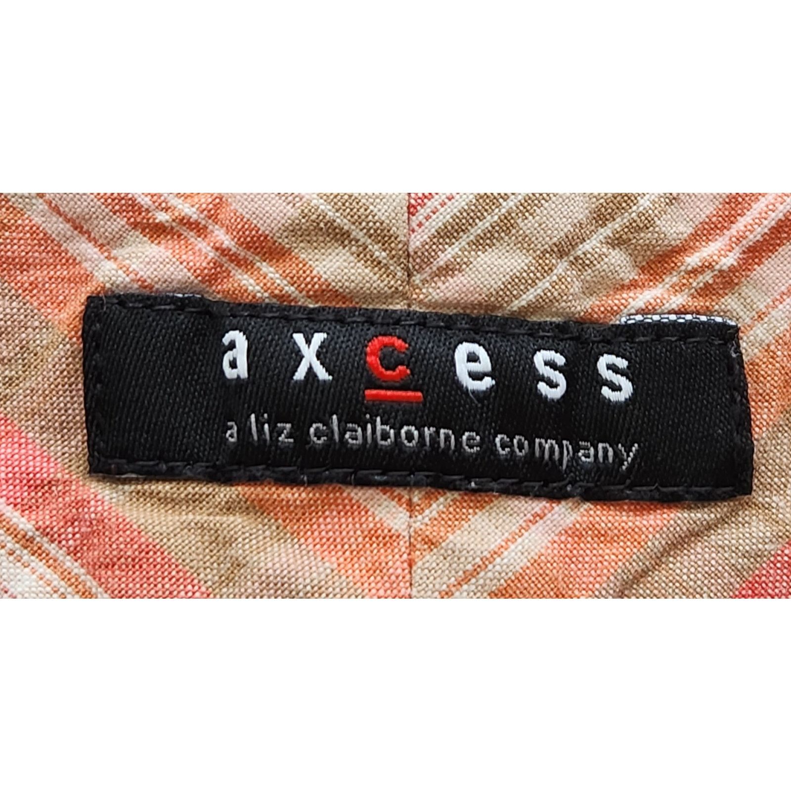 Other Axcess Orange Brown Plaid Chino Shorts 12 Lightweight Size 34" / US 12 / IT 48 - 3 Thumbnail