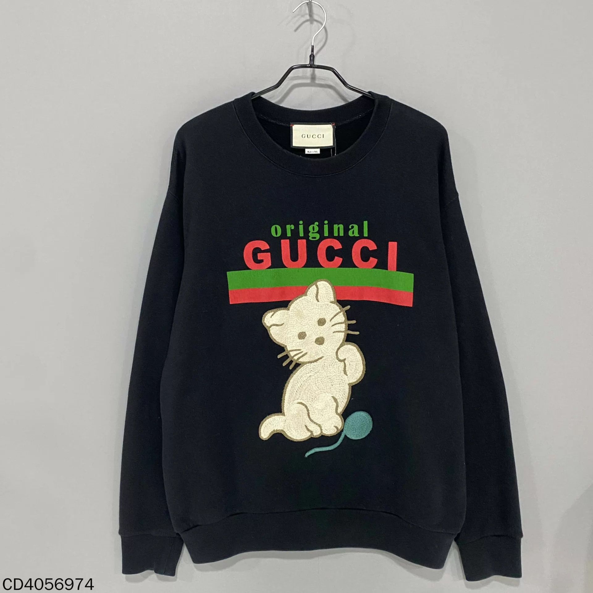 Gucci GUCCI Kitten Embroidered Logo Hoodie S Size S / US 4 / IT 40 - 1 Thumbnail
