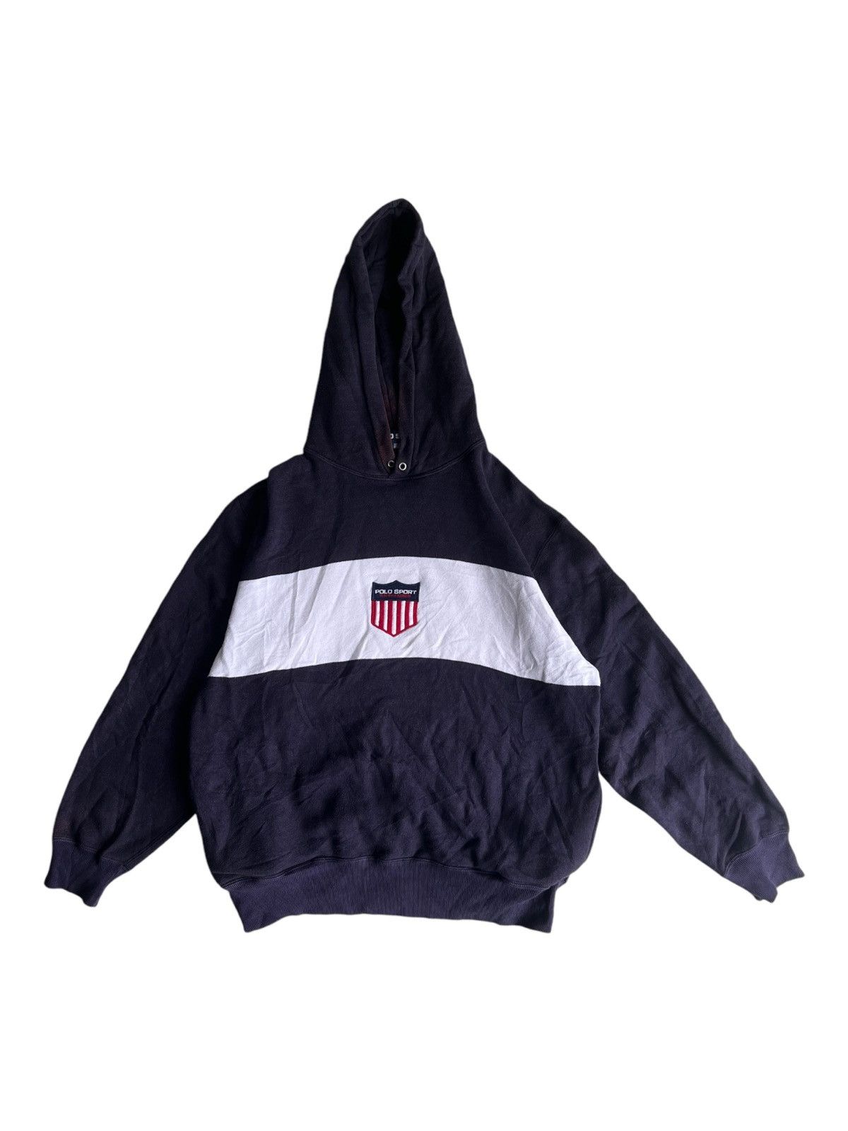 Lo Life 1990s OG Polo Sport Ralph Lauren K Swiss Crest Logo Hoodie Size US M / EU 48-50 / 2 - 1 Thumbnail