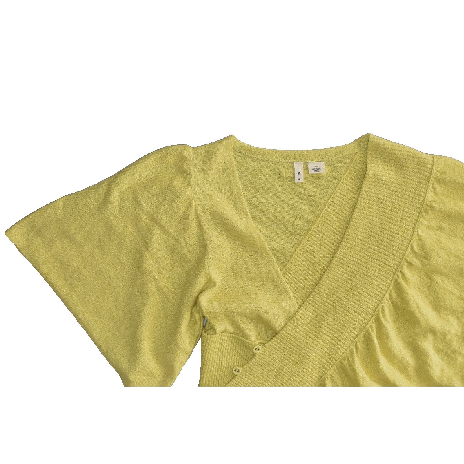 Anthropologie MOTH Anthropology Taupo Golden Asymmetrical Sweater Wrap S/M Size M / US 6-8 / IT 42-44 - 6 Thumbnail