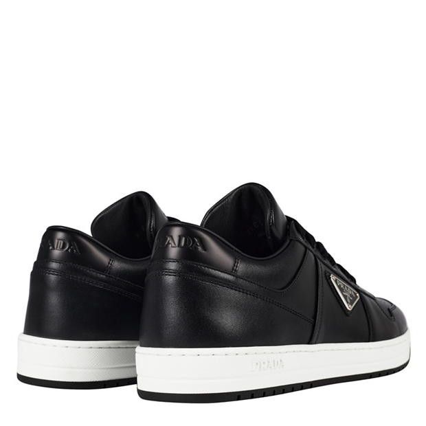 Prada Men'S Downtown Leather Low Top Trainers Size US 7 / EU 40 - 4 Thumbnail