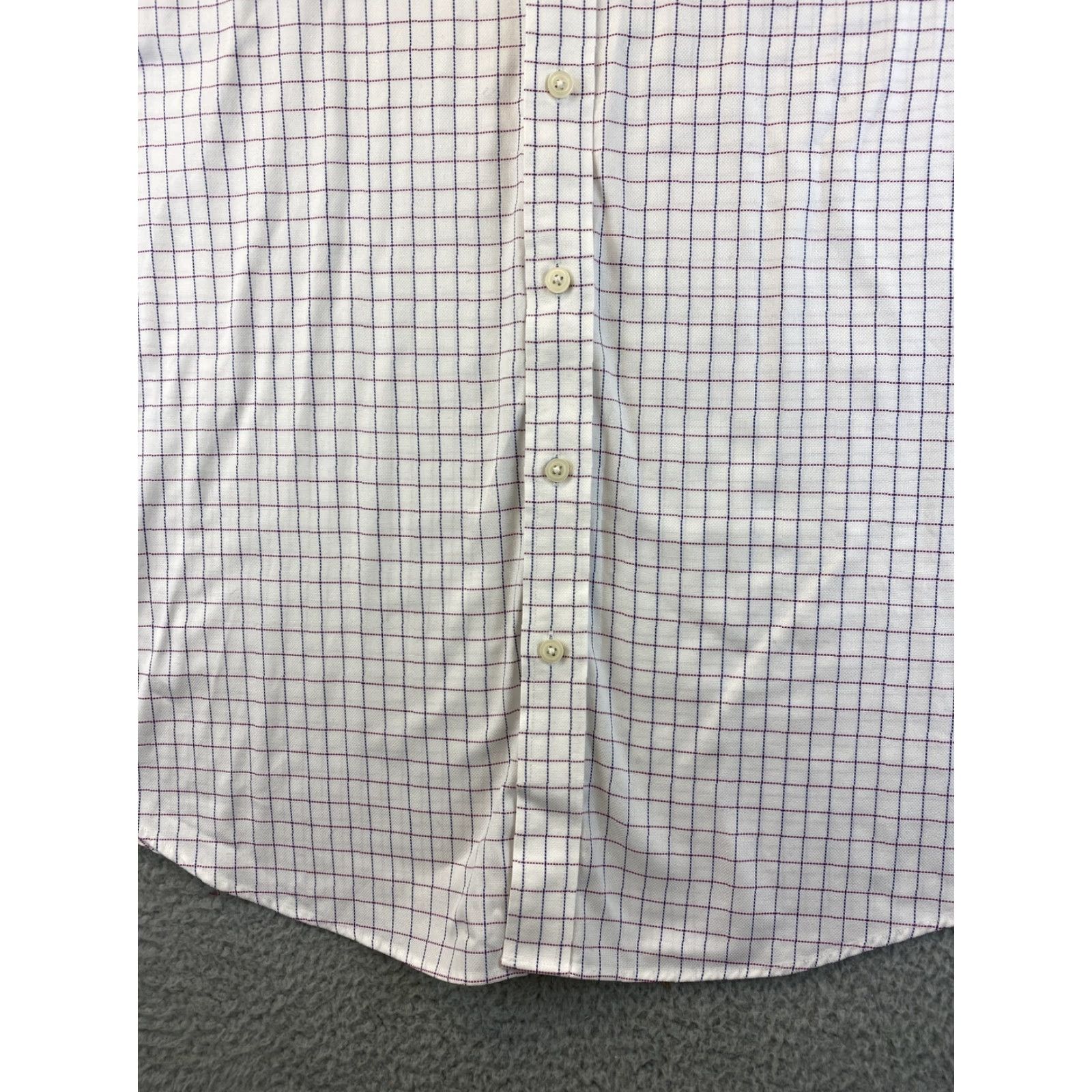 Charles Tyrwhitt Charles Tyrwhitt Button Shirt Men's 16 35 Inch Blue Brown White Check 85-29 Dress Shirt Slim Regular Button-Down Collar Men Size US L / EU 52-54 / 3 - 2 Thumbnail