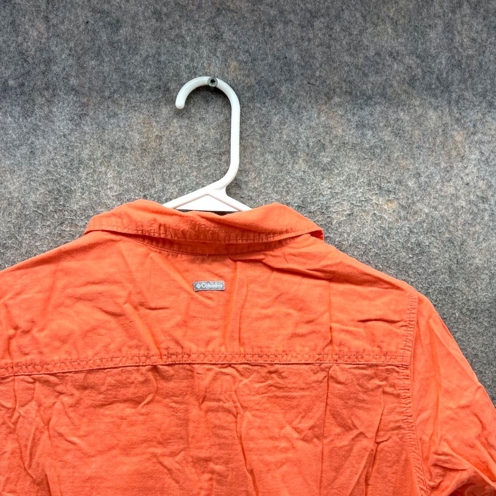 Vintage VINTAGE? No — Columbia Shirt Womens Small Orange Button Down Short Sleeve Outdoors Hike Size S / US 4 / IT 40 - 6 Thumbnail
