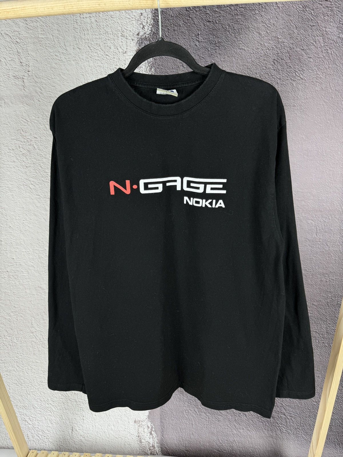 Band Tees Vintage NOKIA N-Gage Video Official Gamer Promo Black Tee Size US L / EU 52-54 / 3 - 3 Thumbnail