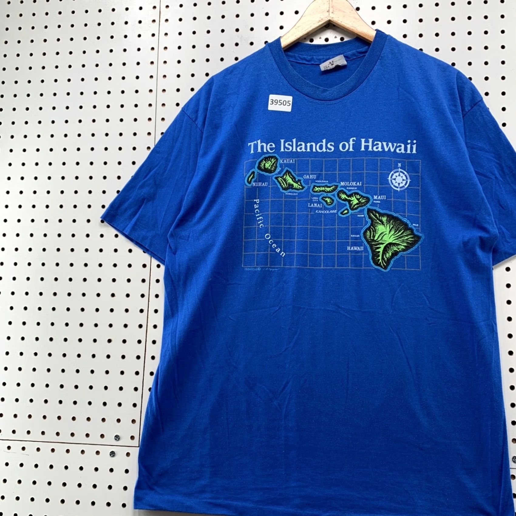 Hanes VINTAGE Hanes Hawaii Shirt Mens XL Blue 80s Maui Map 80s Beach Graphic Print T-Shirt Size US XL / EU 56 / 4 - 3 Thumbnail