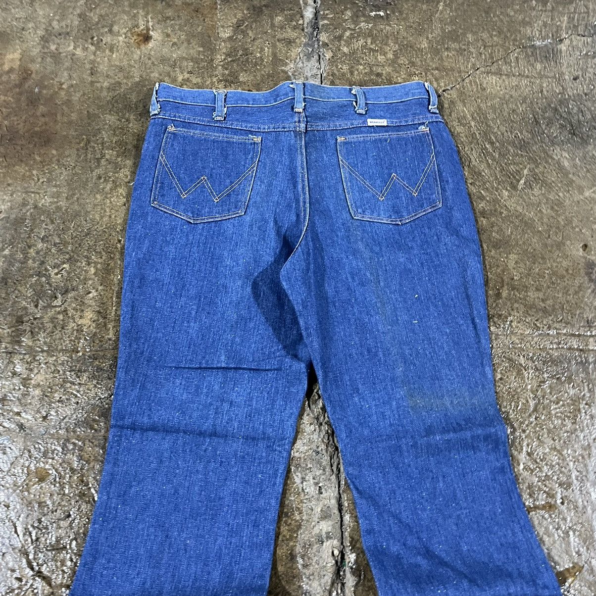 Levi's × Vintage × Wrangler Crazy Vintage 60s 70s Wrangler Bell Bottom Flare Jeans Size US 36 / EU 52 - 4 Thumbnail