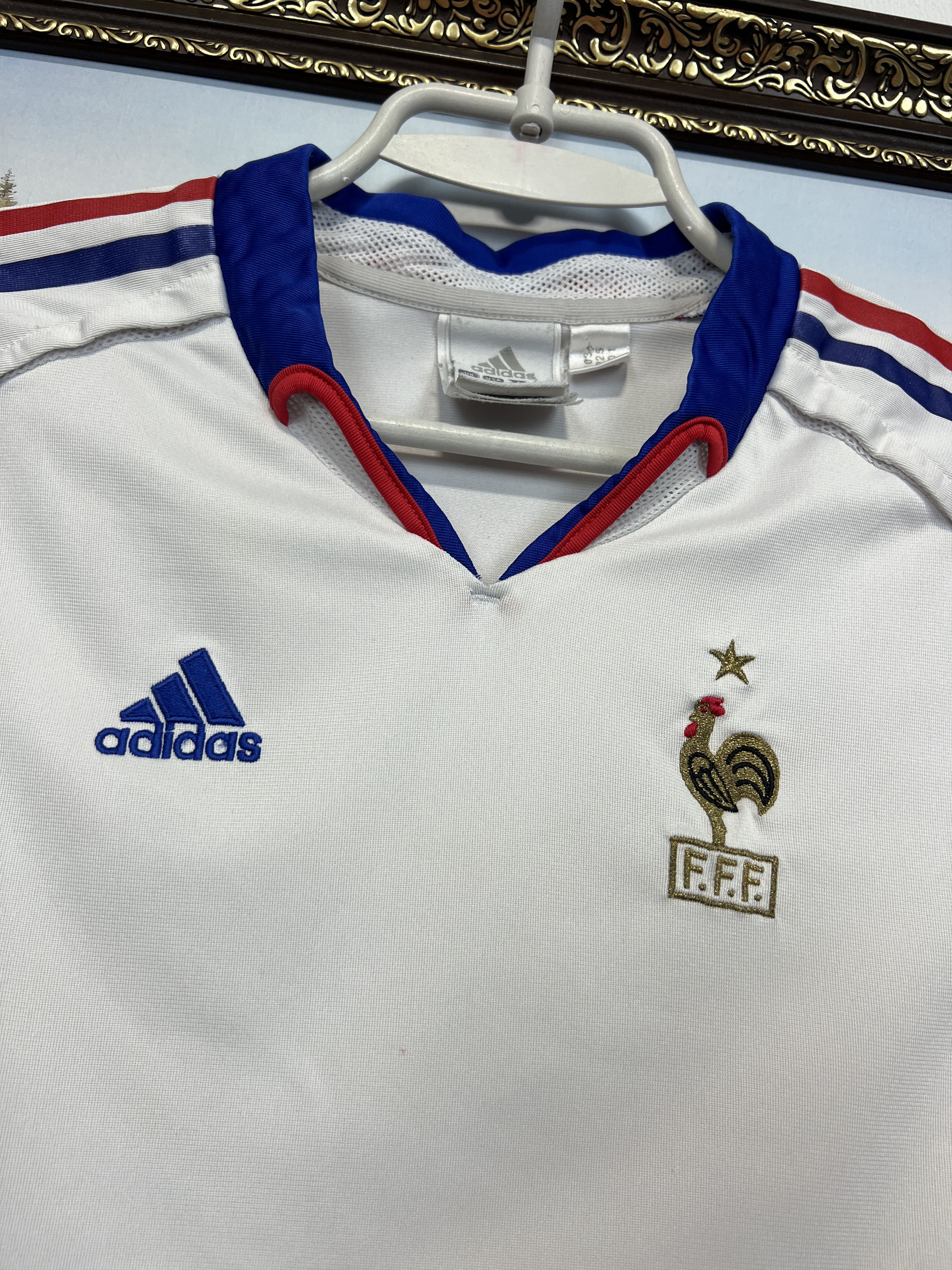 Adidas France Away football shirt Soccer Jersey Trikot Size Boys M Size US XXS / EU 40 - 3 Thumbnail