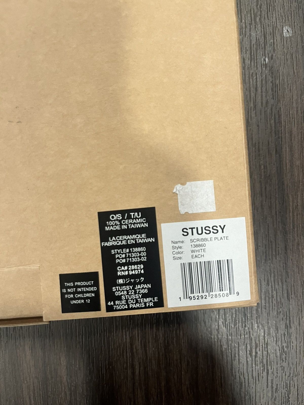 Stussy Stussy Scribble Arts Plate, OS, Brand New Size ONE SIZE - 6 Thumbnail