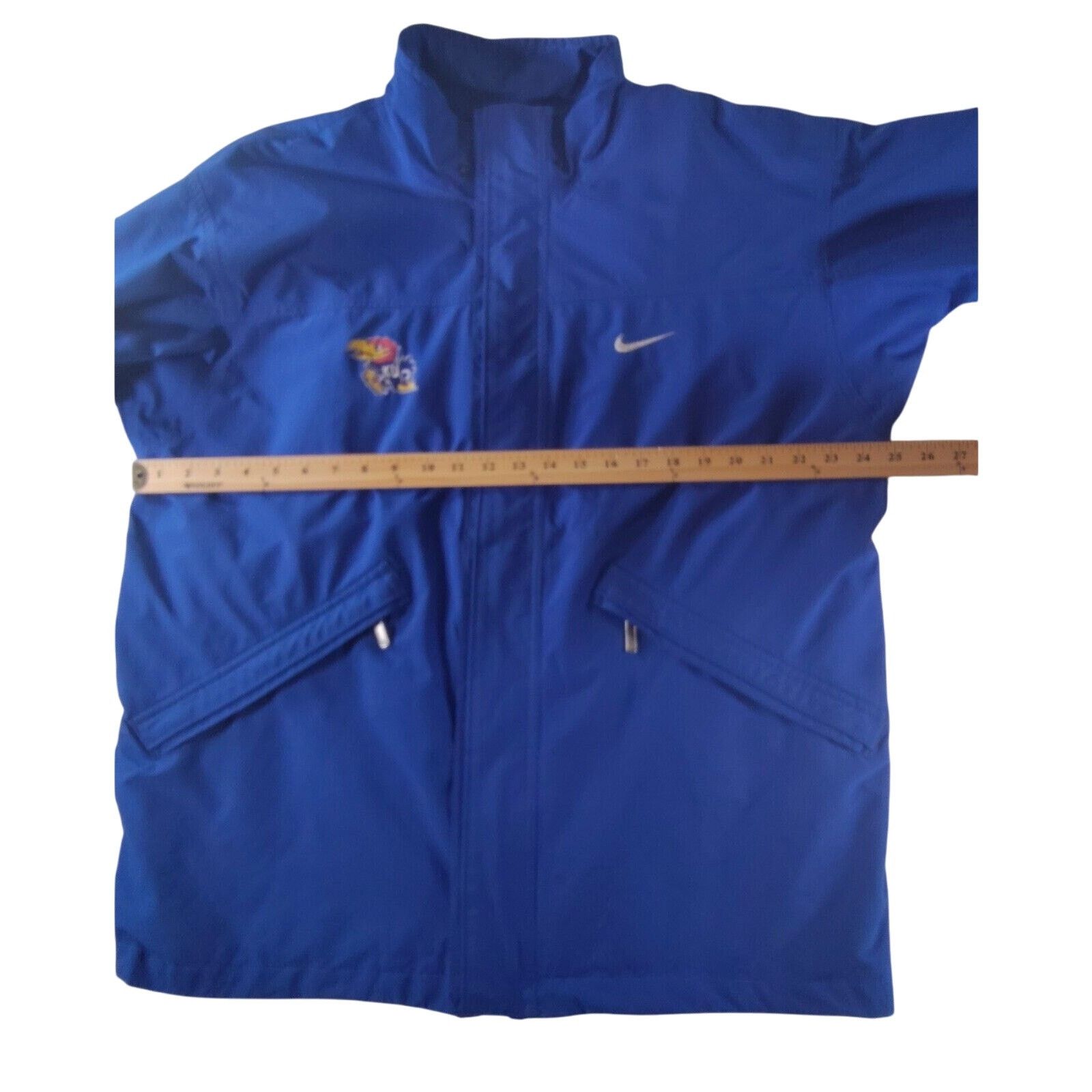 Nike VTG Kansas Jayhawks Team Nike Jacket Men’s L Blue Made USA Size US L / EU 52-54 / 3 - 3 Thumbnail
