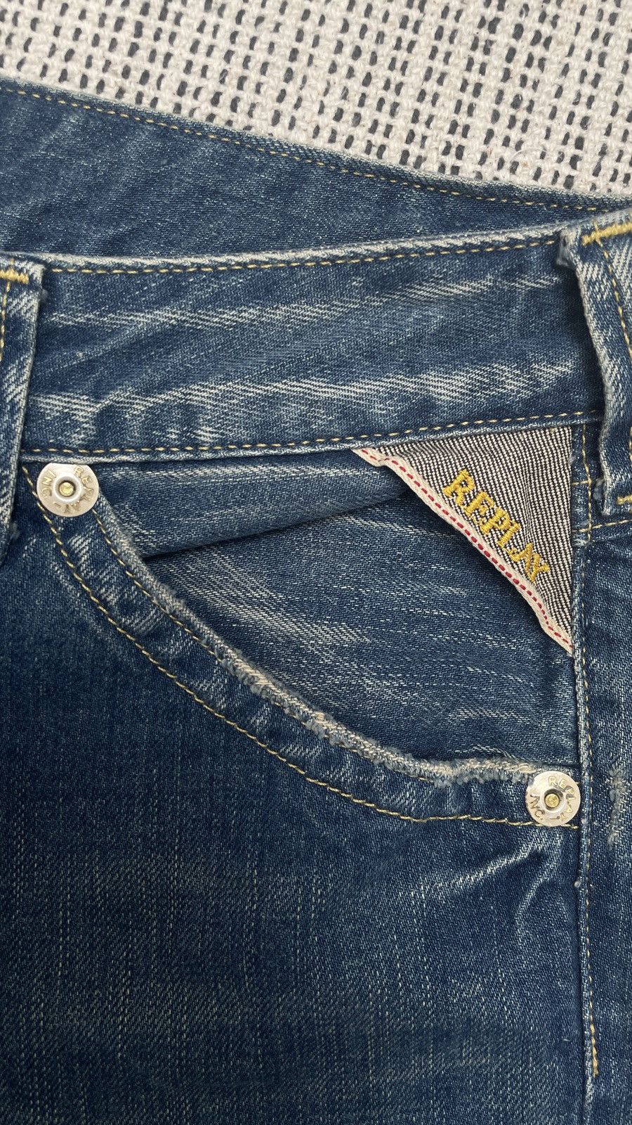 Hysteric Glamour × Replay × Vintage Flare Jeans Replay Distress Faded Boot Cut Y2K Vintage Size US 29 - 8 Thumbnail